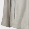 Suede Overshirt :: Grey