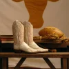 Tilly :: Glitz Cream W/ Burnt Orange Stitching