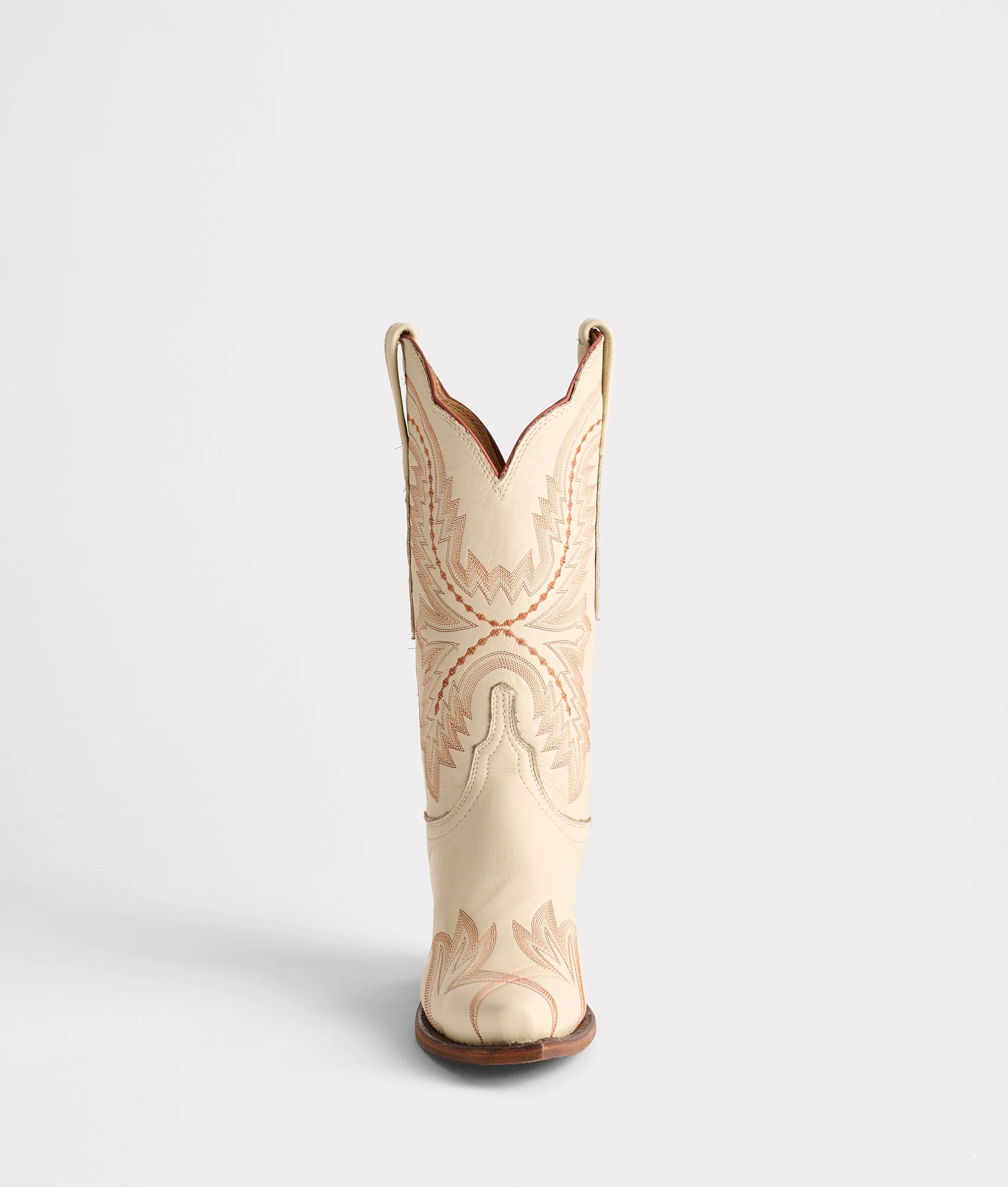 Tilly :: Glitz Cream W/ Burnt Orange Stitching
