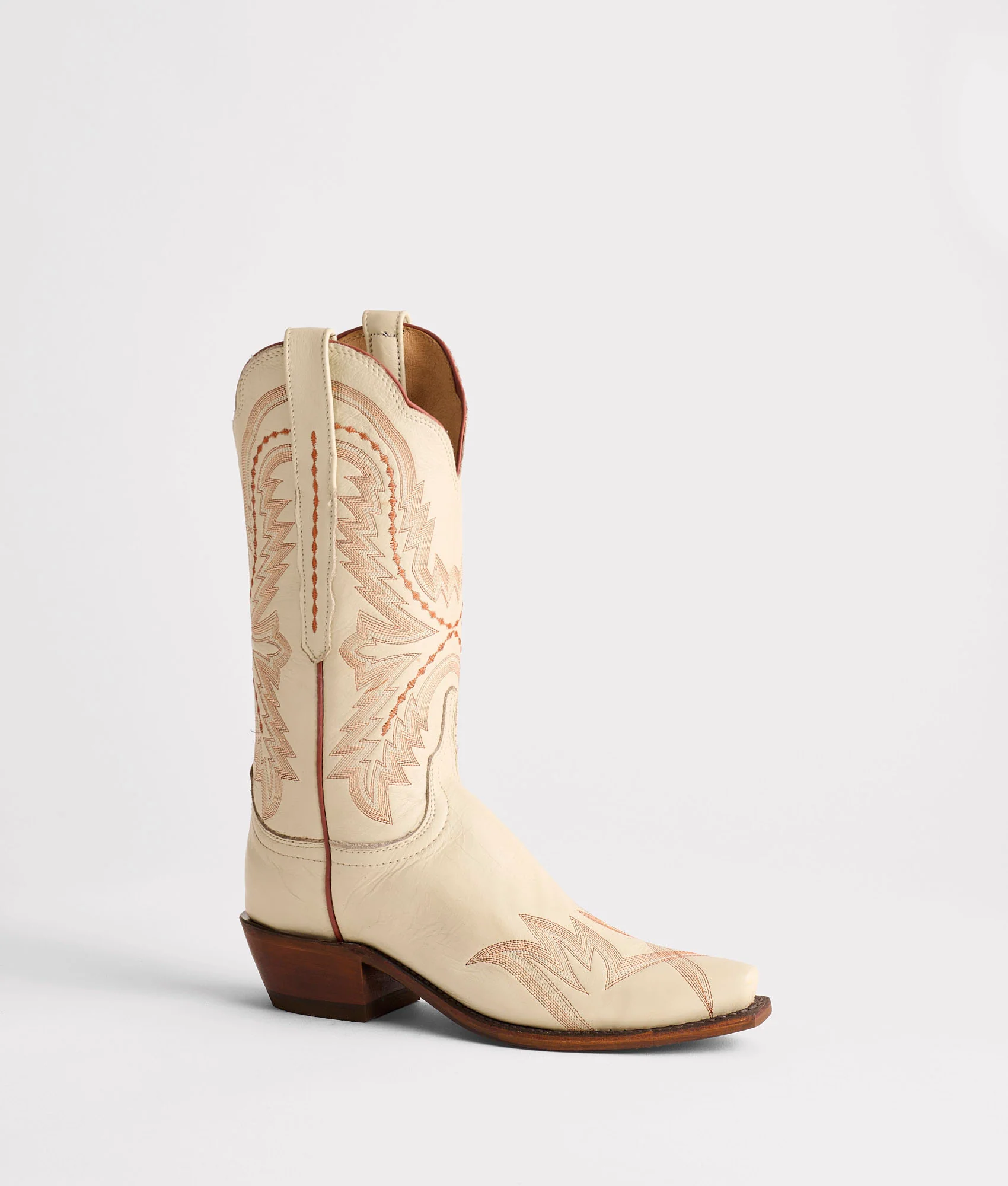 Tilly :: Glitz Cream W/ Burnt Orange Stitching