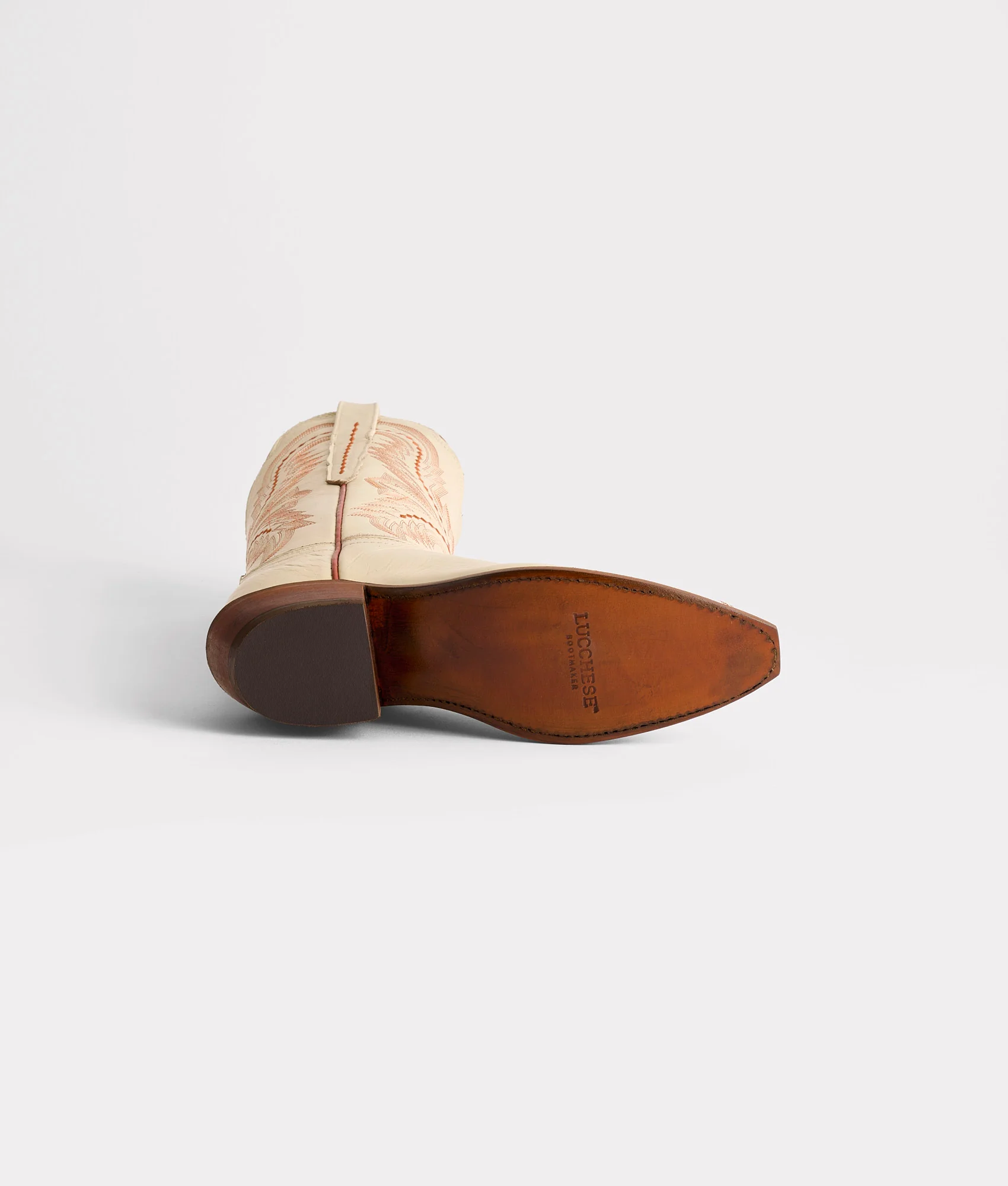 Tilly :: Glitz Cream W/ Burnt Orange Stitching