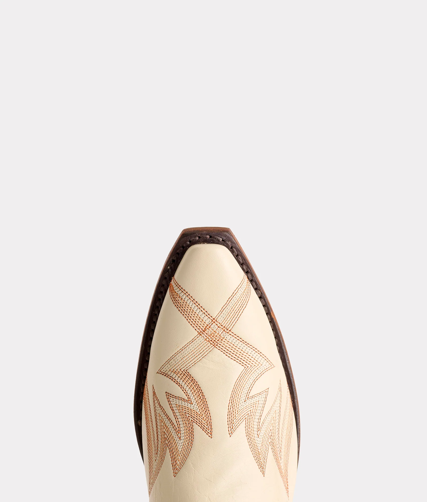 Tilly :: Glitz Cream W/ Burnt Orange Stitching