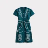 Cassidy Flutter Dress :: Ocean