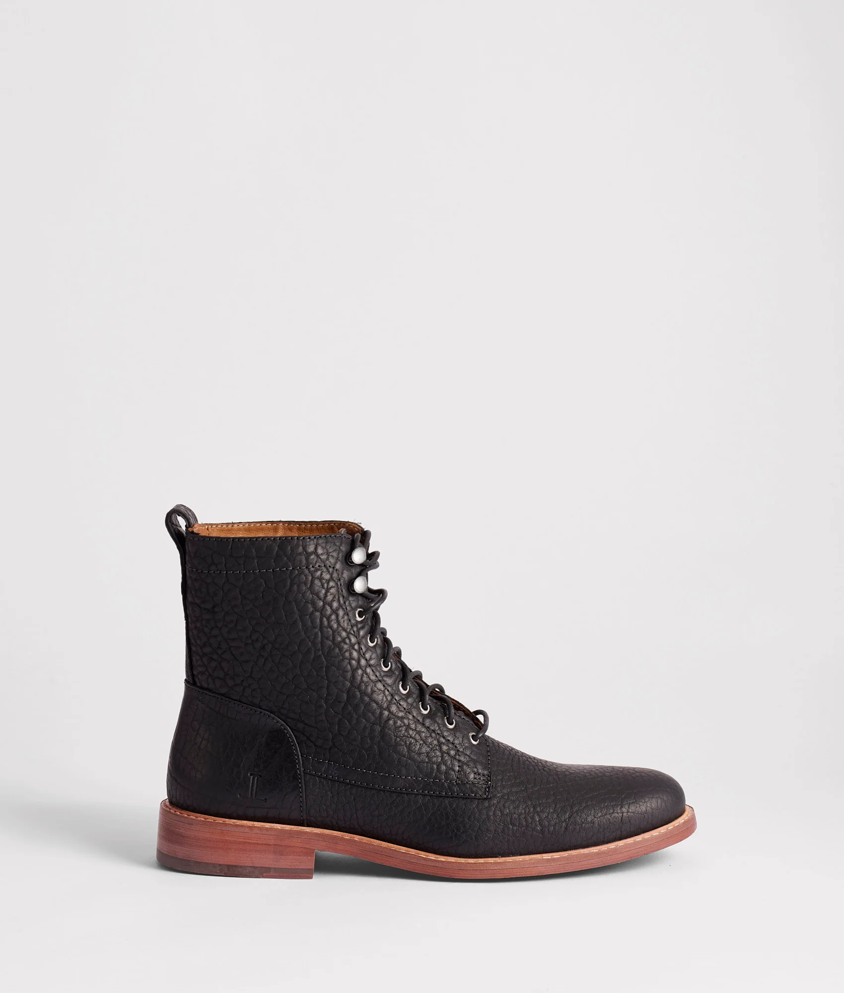 6" Lace Up Derby Boot :: Black