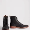6" Lace Up Derby Boot :: Black