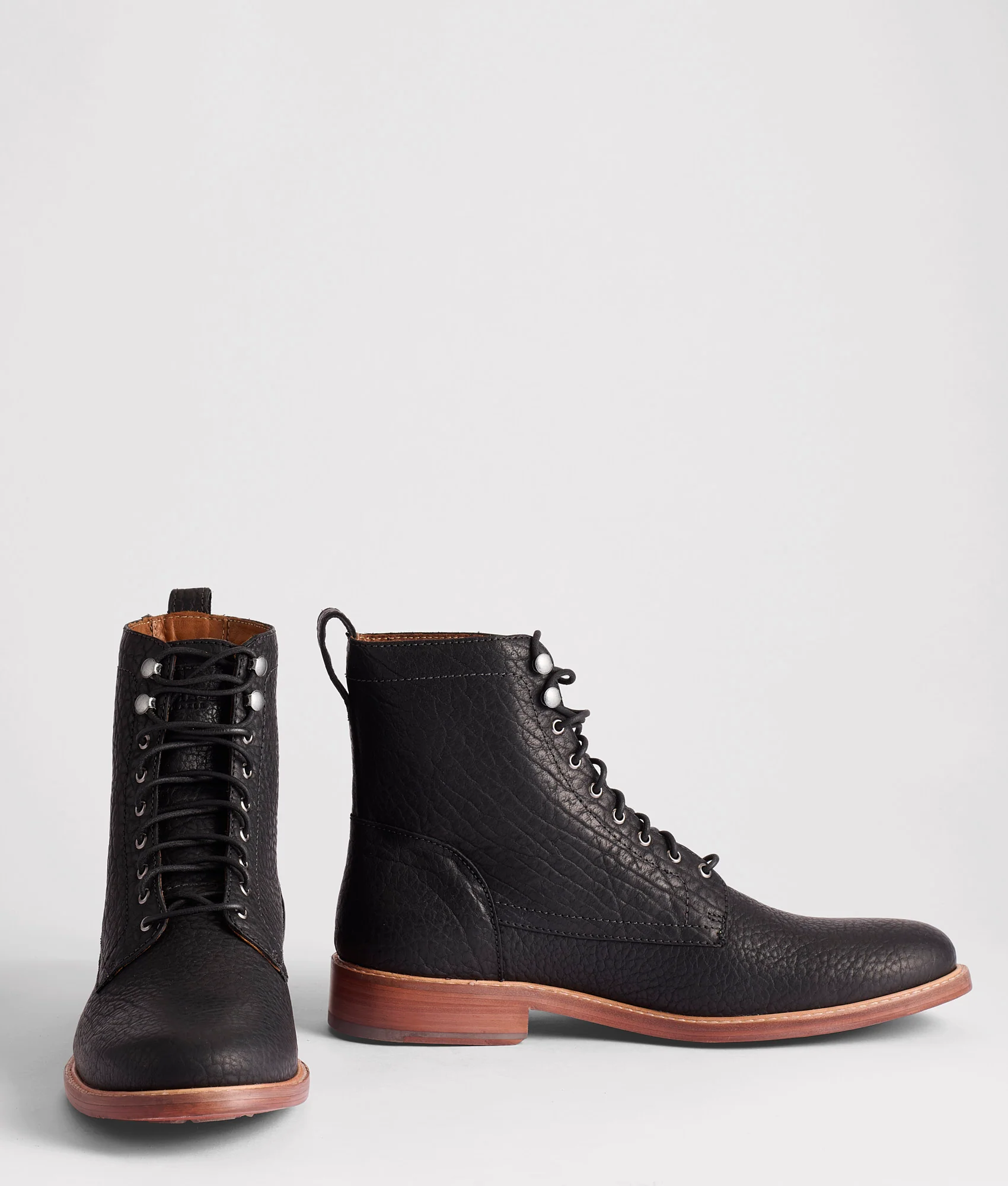6" Lace Up Derby Boot :: Black