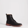 6" Lace Up Derby Boot :: Black