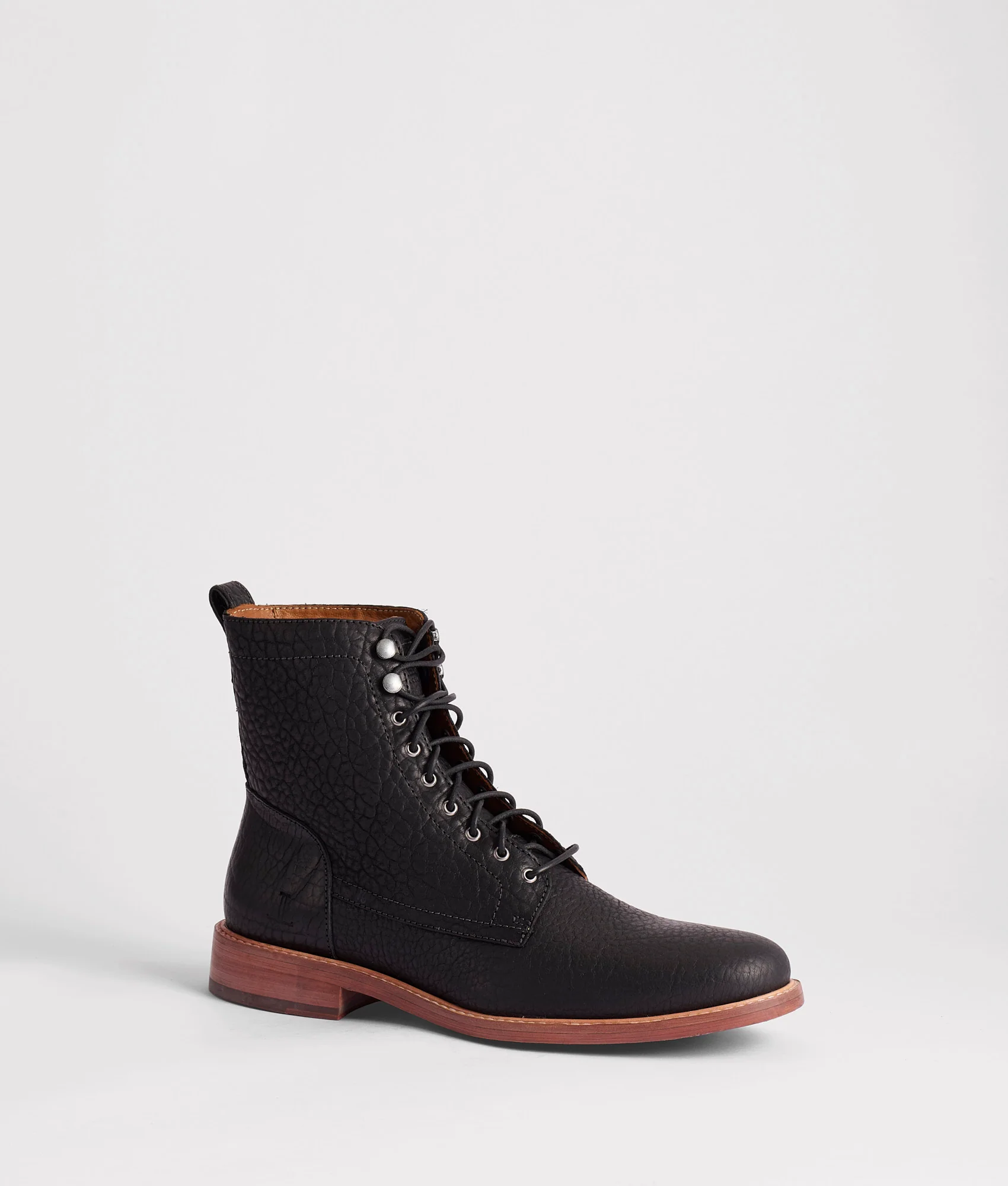 6" Lace Up Derby Boot :: Black