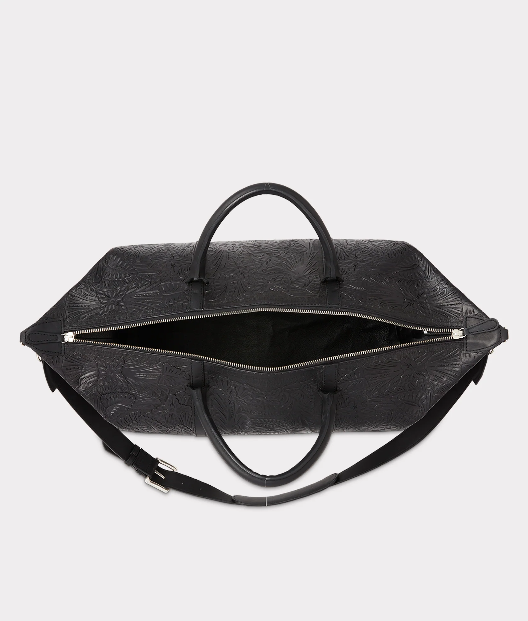 Hand-Tooled Duffle :: Black
