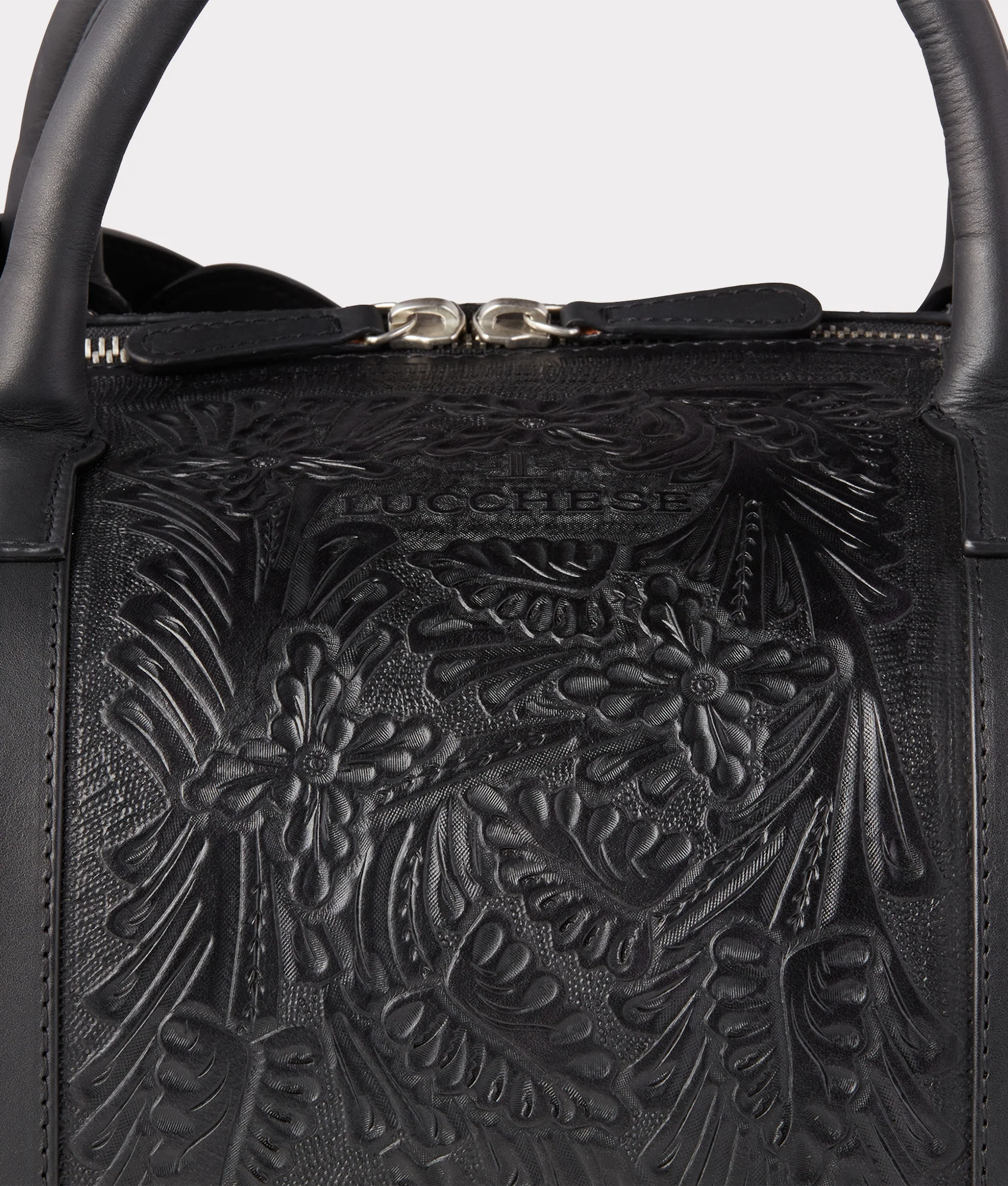 Hand-Tooled Duffle :: Black