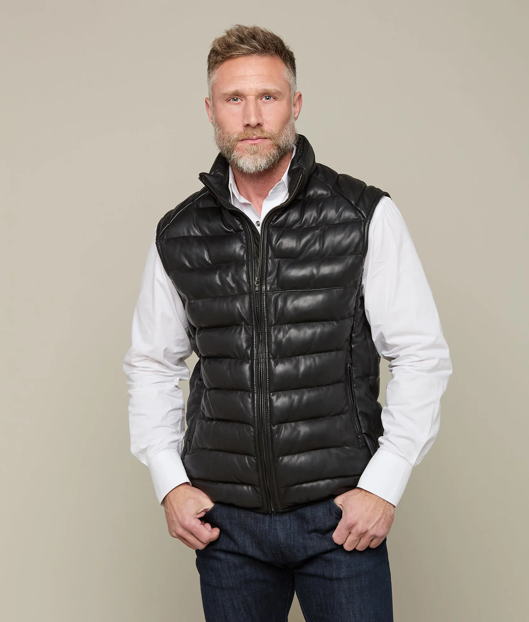 2130-men-s-leather-puffer-vest-black-1.webp Men's Leather Puffer Vest :: Black