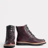 Ridgeline Exotic Lace Up Boot :: Black Cherry