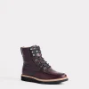 Ridgeline Exotic Lace Up Boot :: Black Cherry