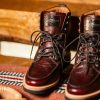 Ridgeline Exotic Lace Up Boot :: Black Cherry