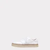 Double L Lace Up Sneakers :: White