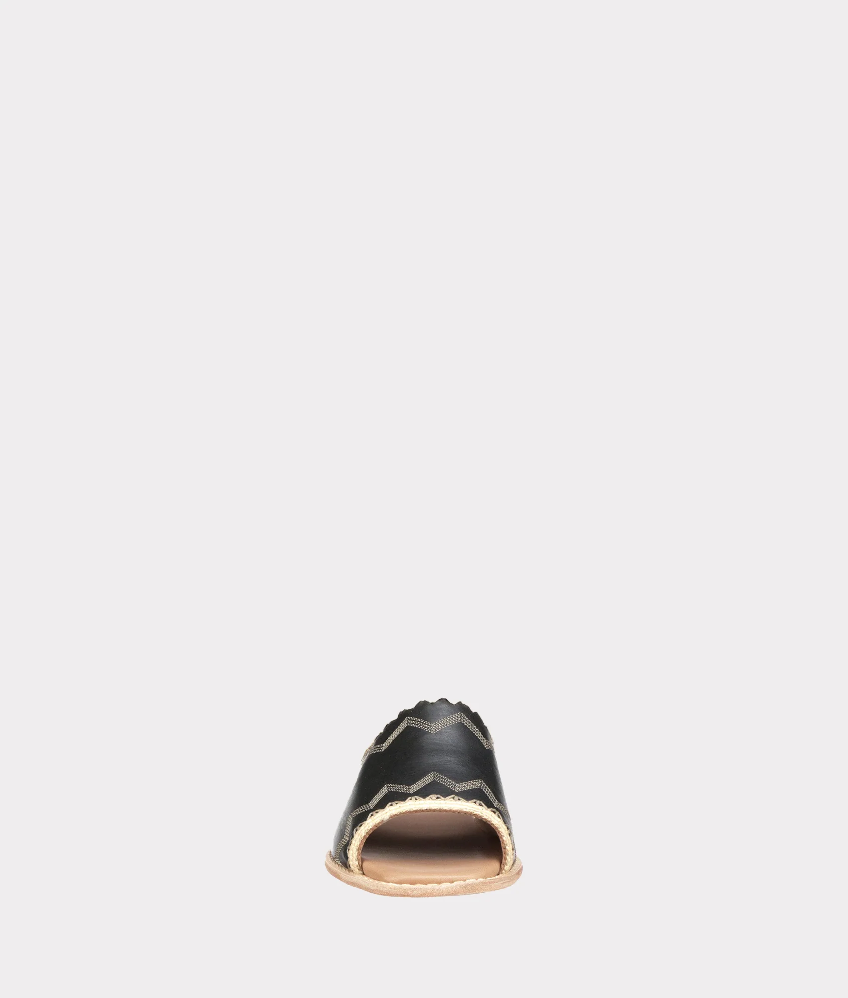 Raffia Sandal :: Black