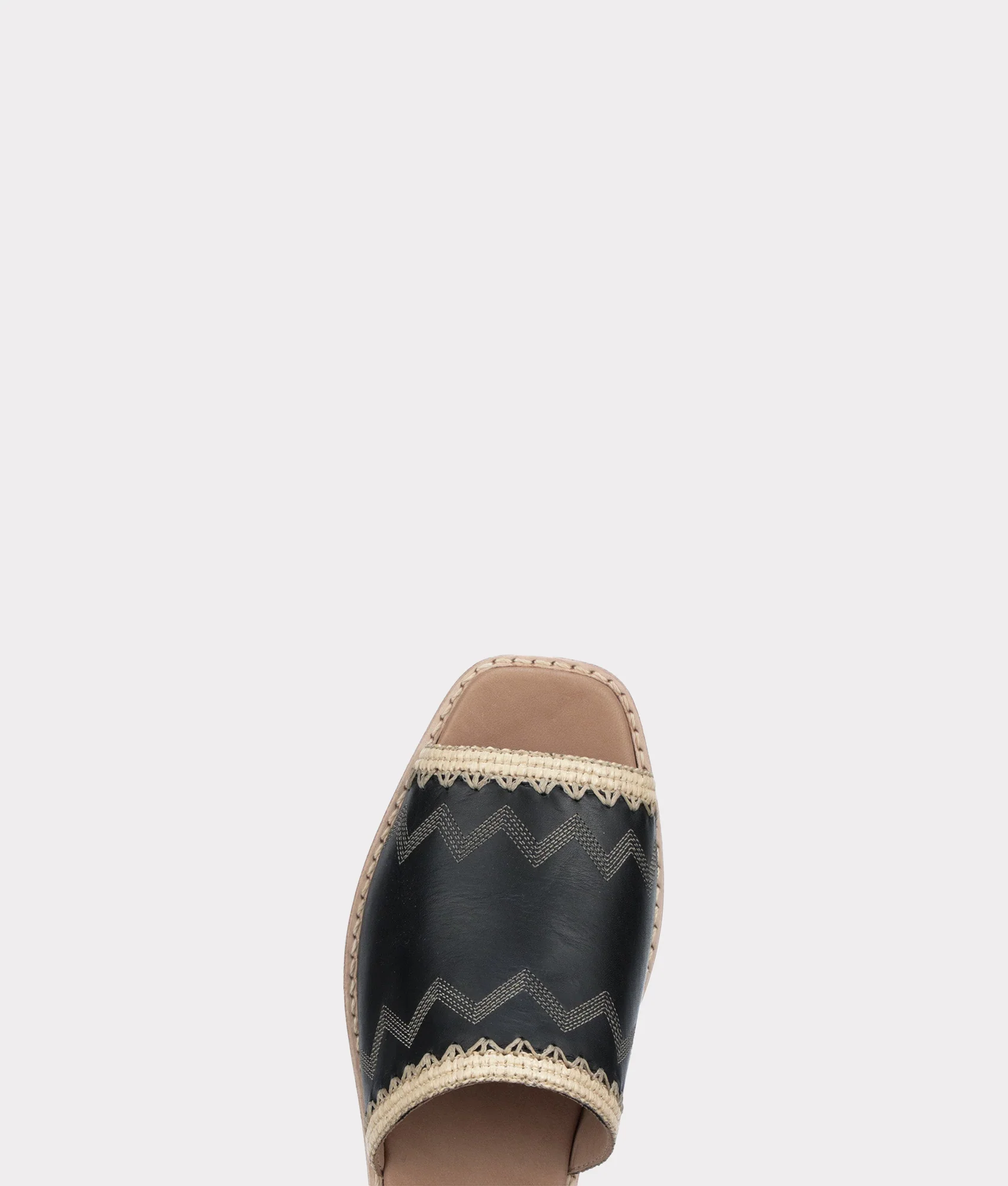 Raffia Sandal :: Black