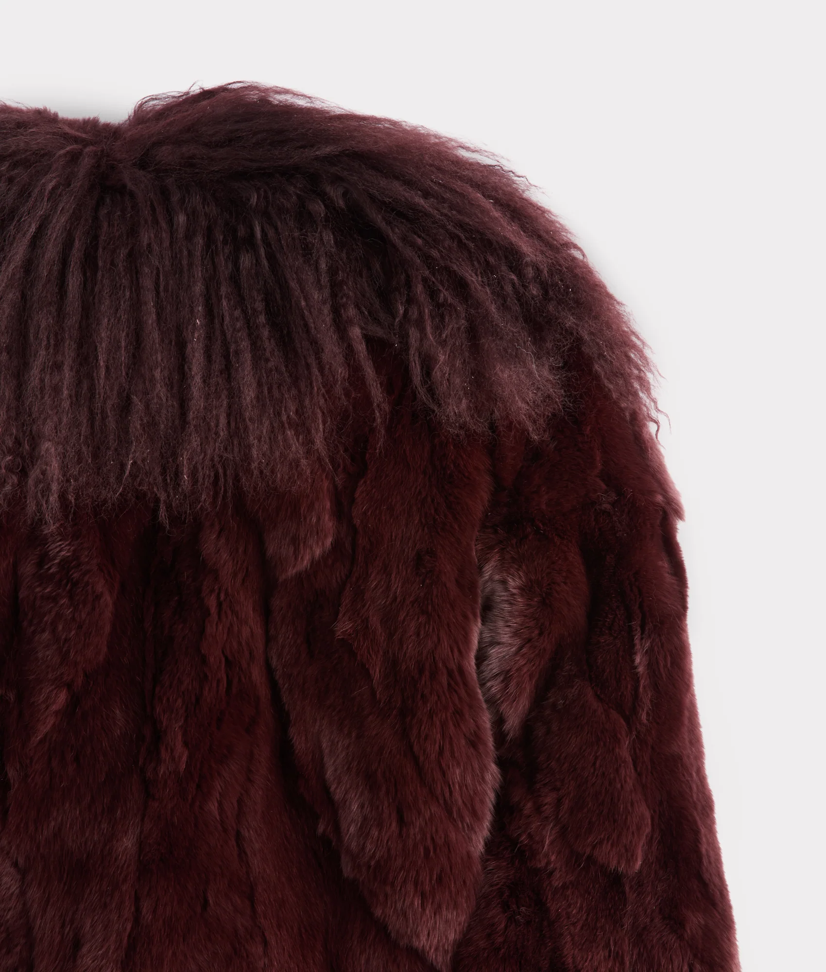Melbourn Fur Jacket :: Black Cherry