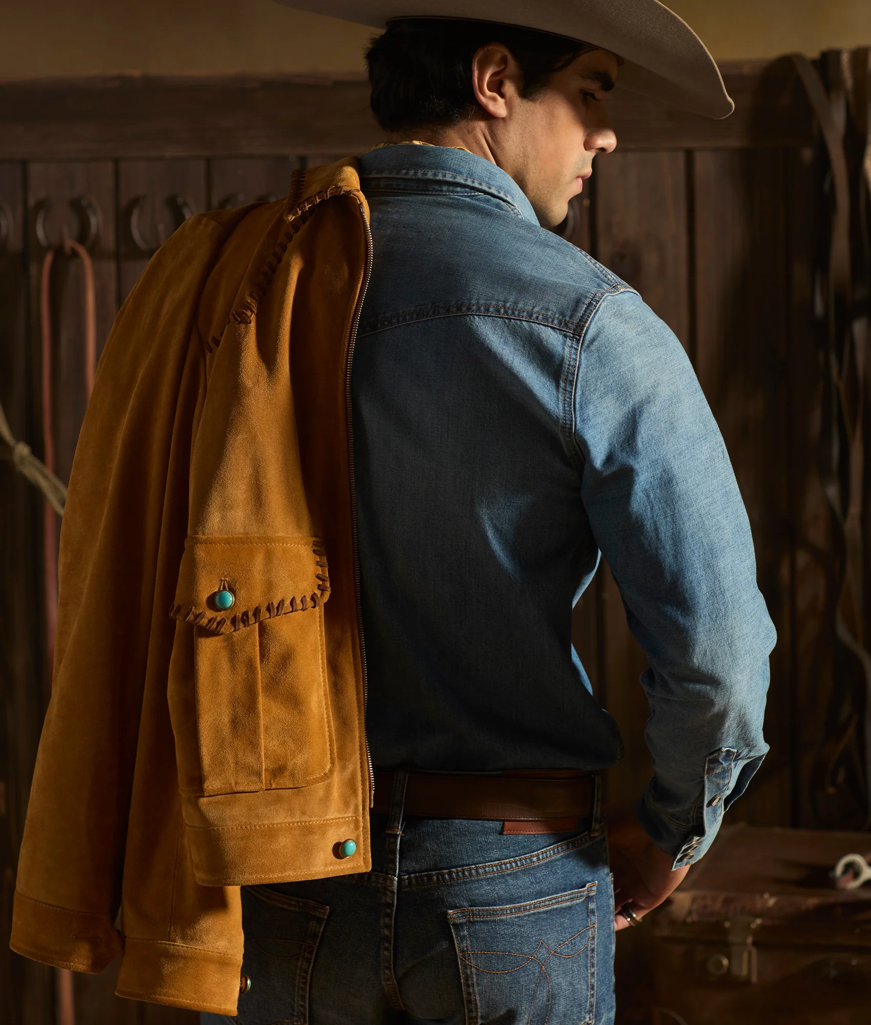 Dasan Suede Jacket :: Mustard Tan