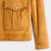 Dasan Suede Jacket :: Mustard Tan