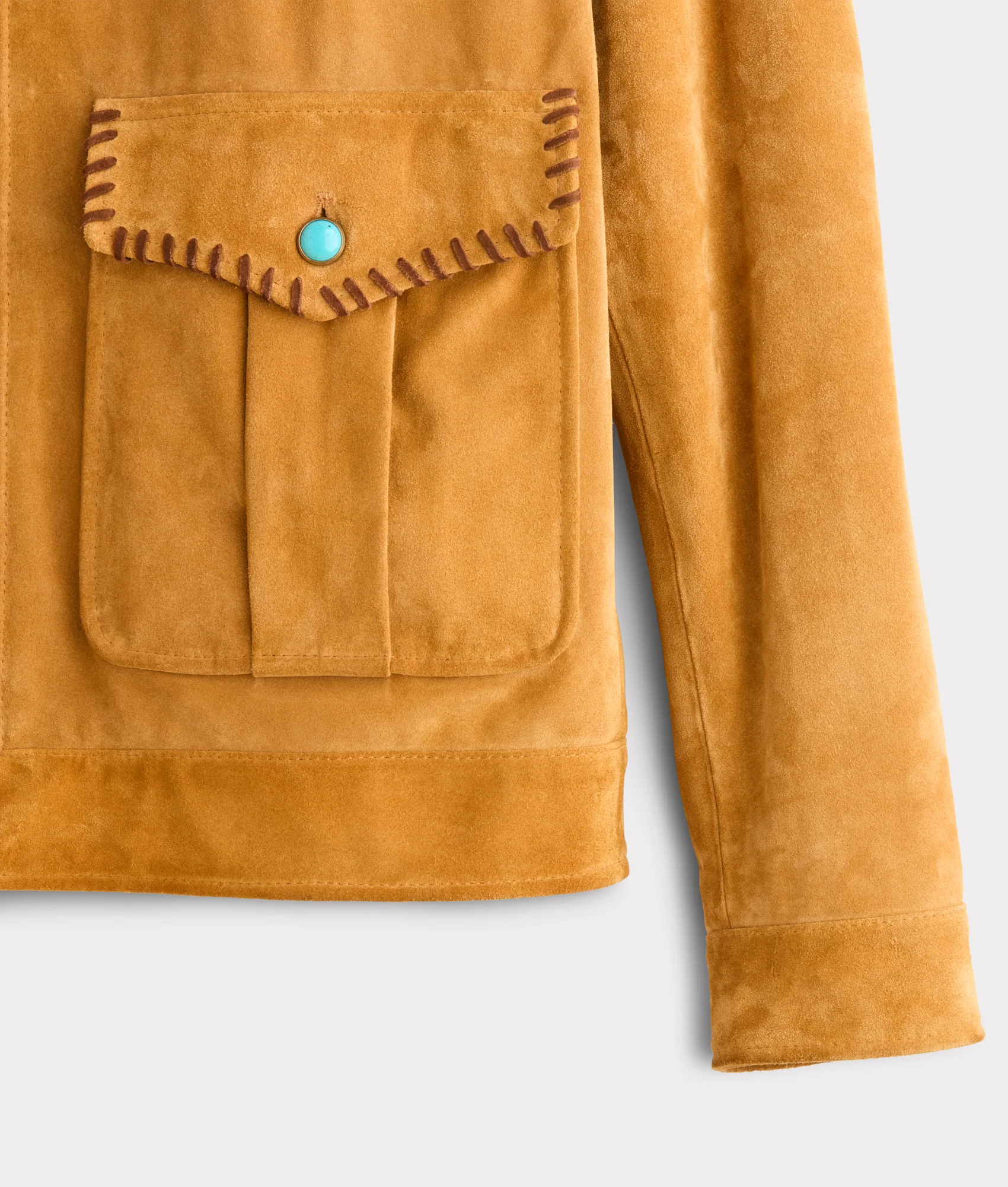 Dasan Suede Jacket :: Mustard Tan