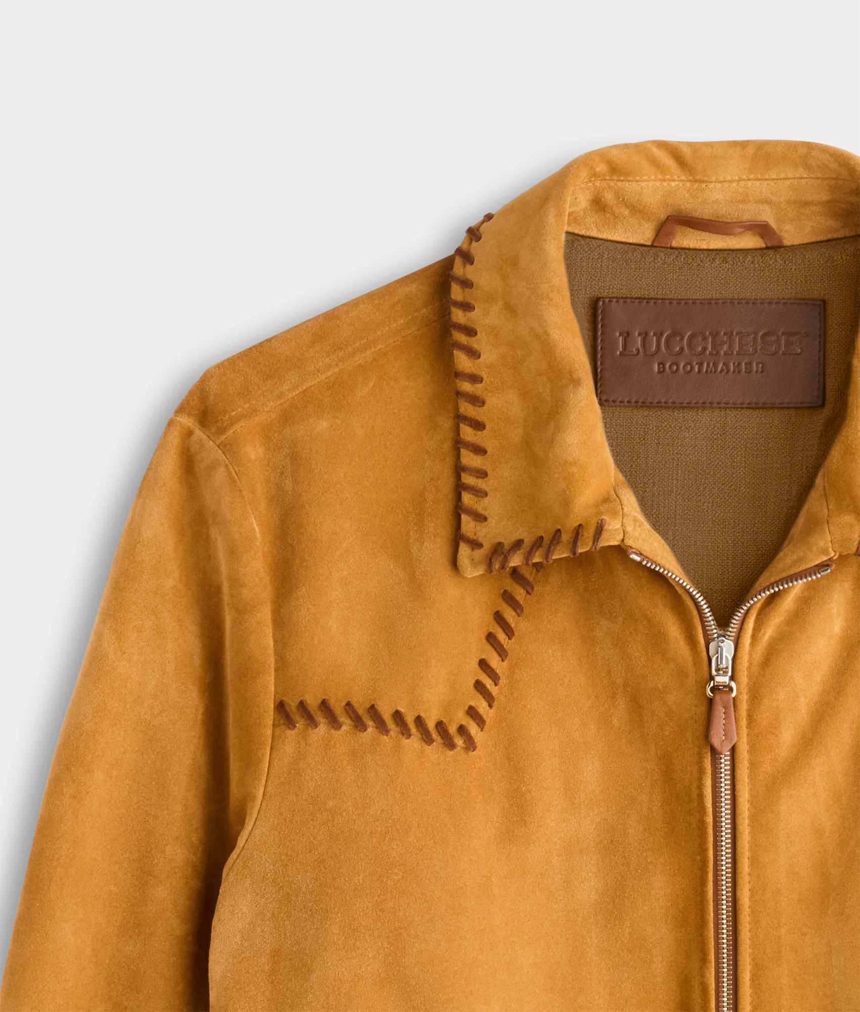 Dasan Suede Jacket :: Mustard Tan