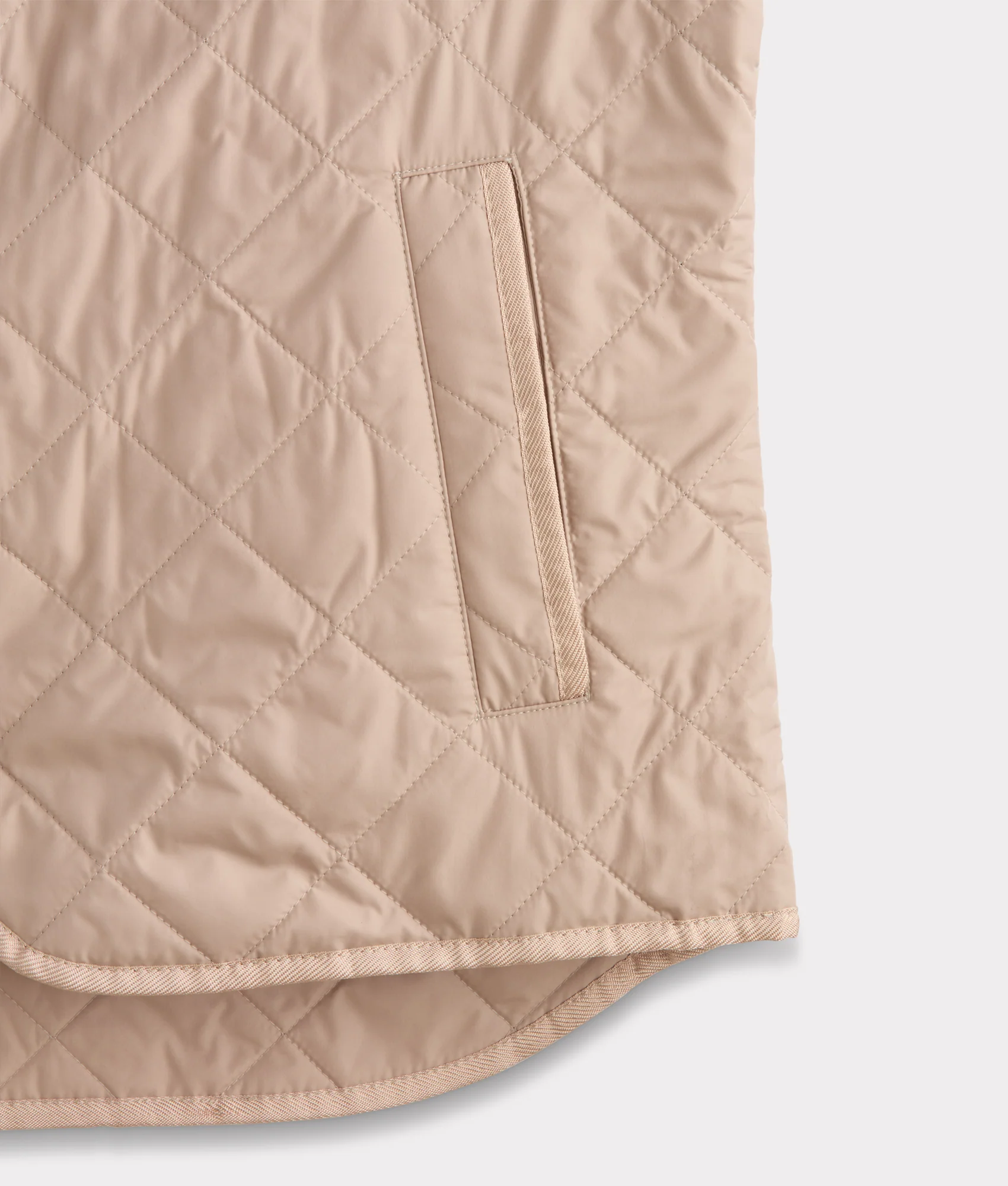 Jameson Quilted Vest :: Khaki