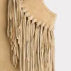 Dakota Suede Fringe Leather Vest :: Natural