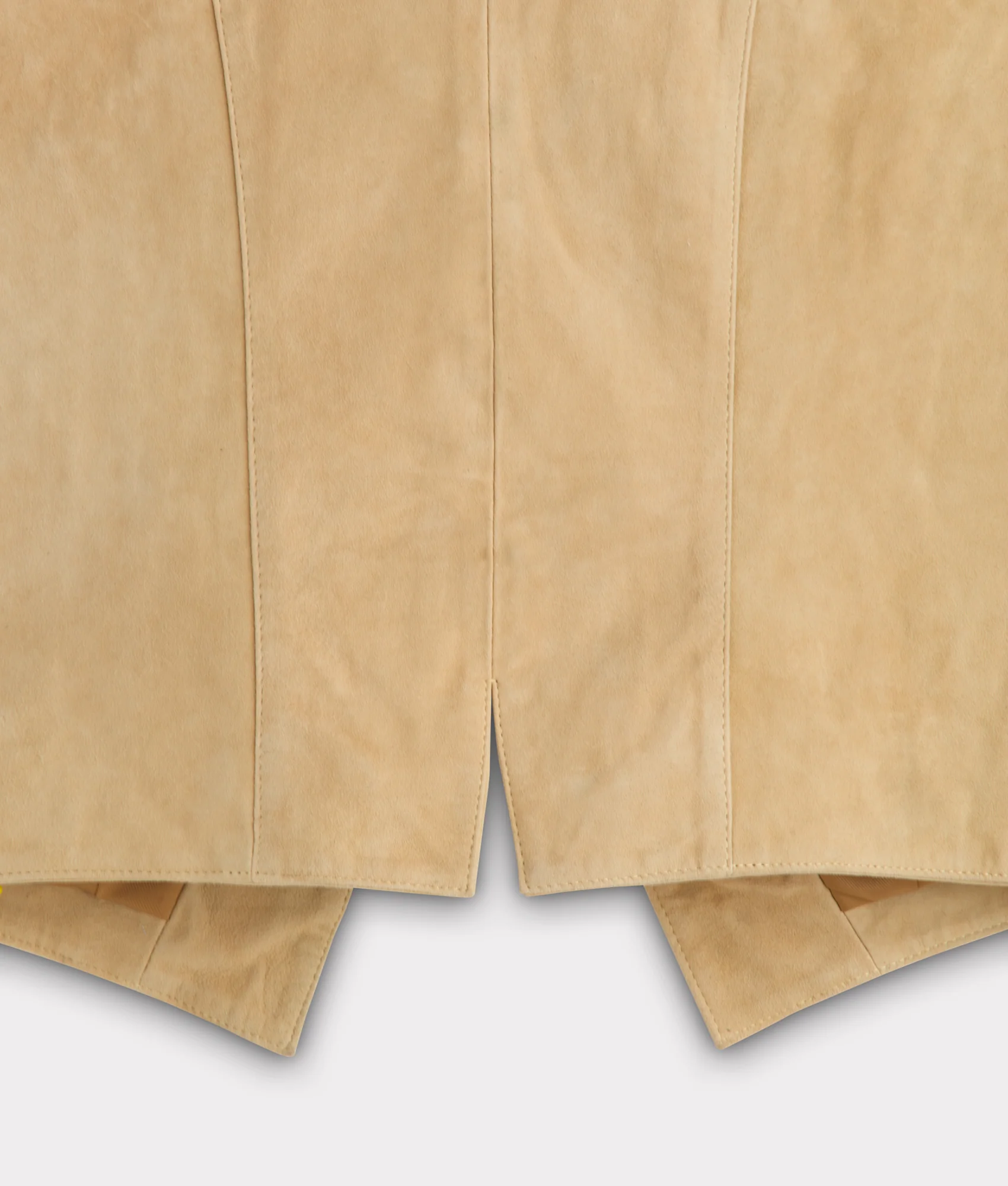Dakota Suede Fringe Leather Vest :: Natural