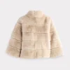 Leona Fur Coat :: Beige