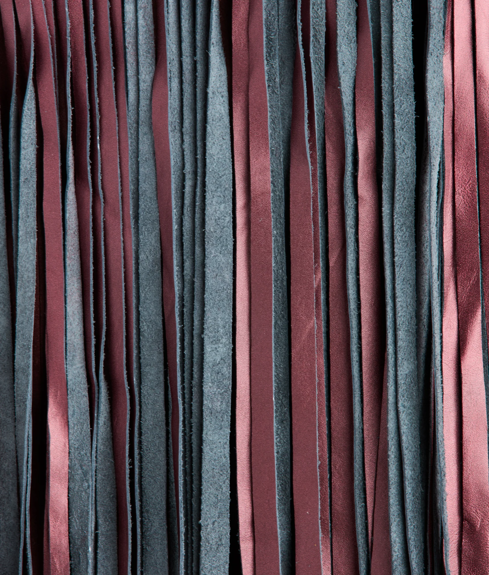 Shayanne Fringe Cape :: Black Cherry