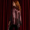 Shayanne Fringe Cape :: Black Cherry