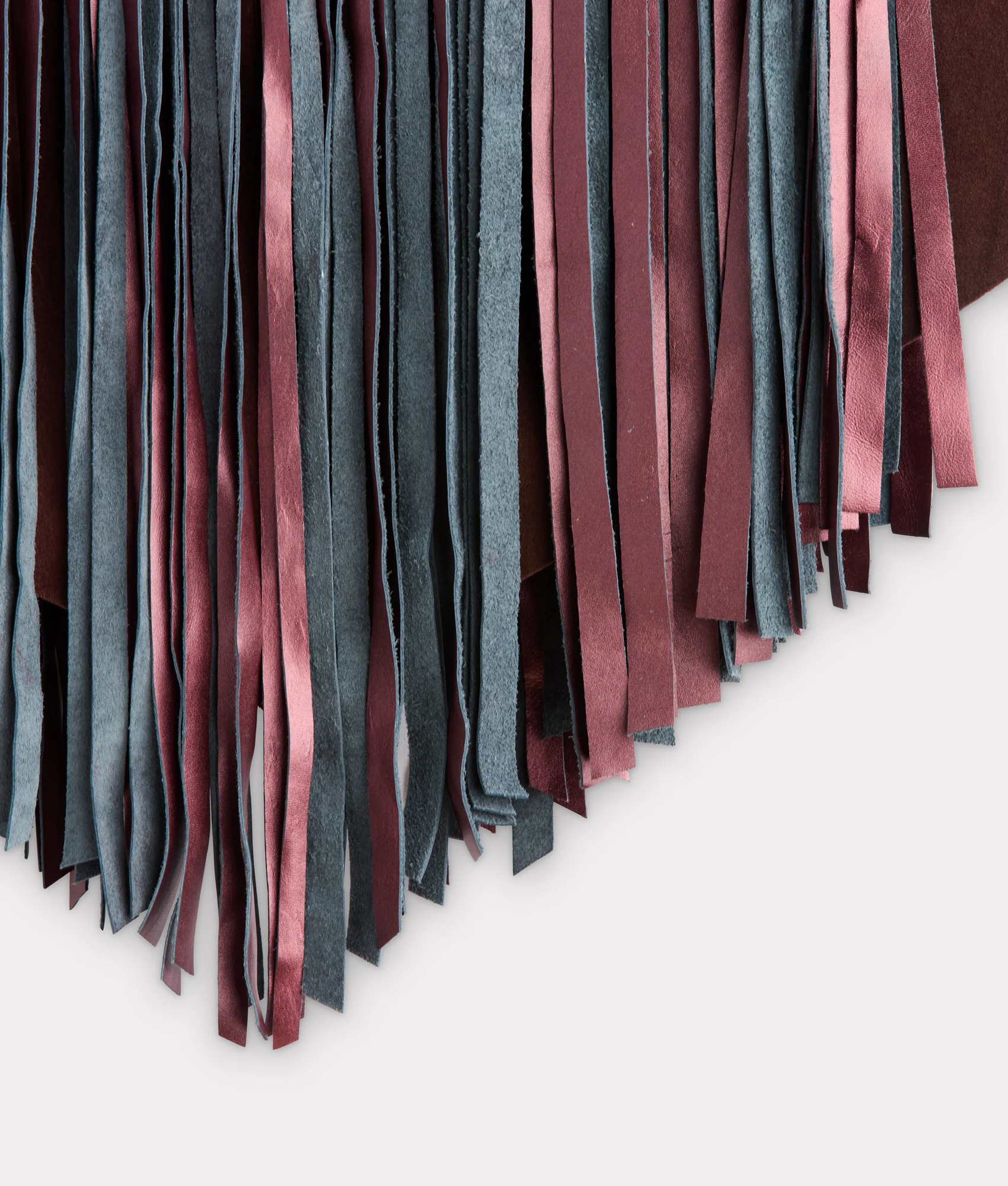 Shayanne Fringe Cape :: Black Cherry