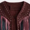 Shayanne Fringe Cape :: Black Cherry