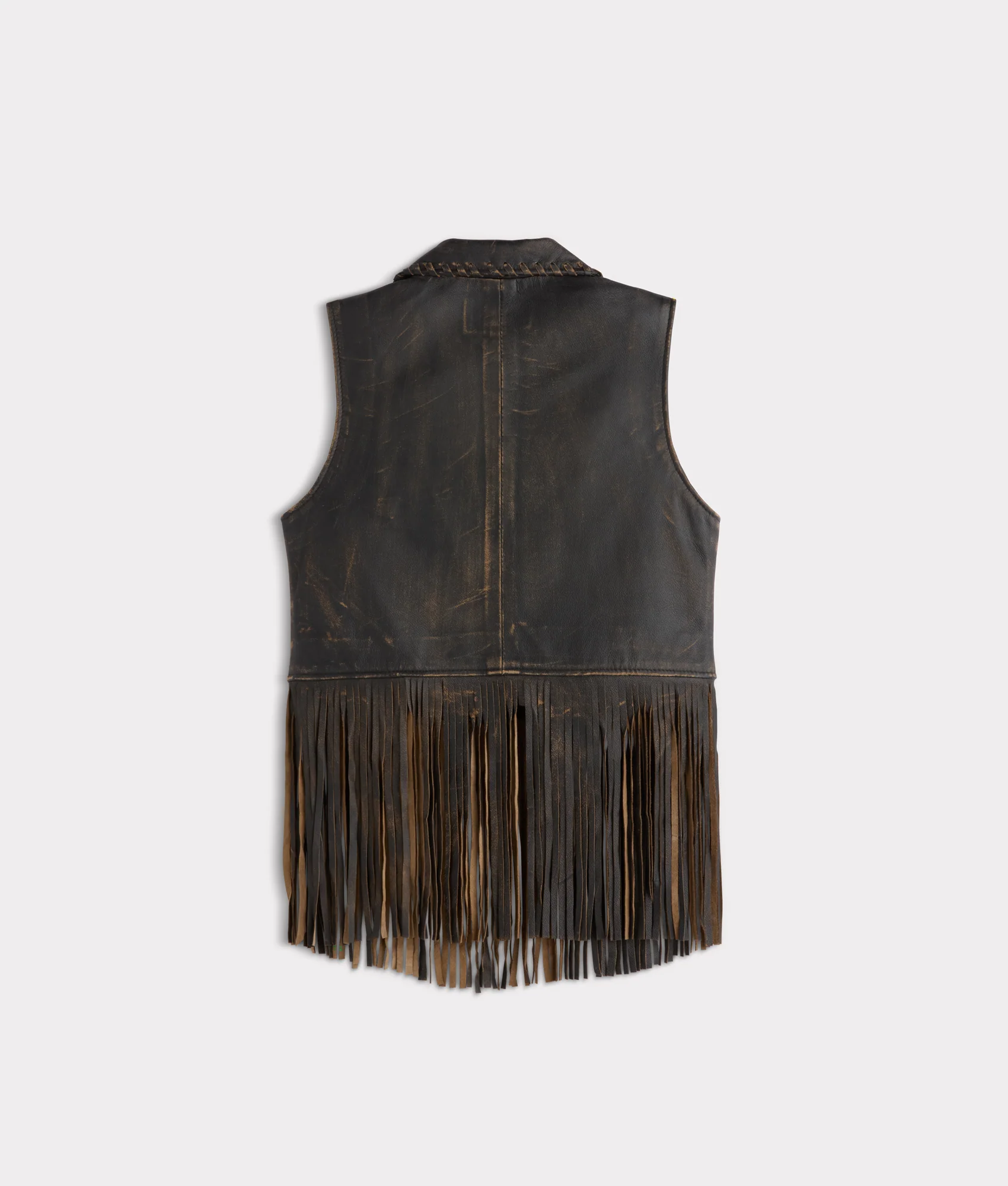 5913-estelle-distressed-fringe-leather-vest-brown-3.webp Estelle Distressed Fringe Leather Vest :: Brown