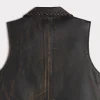 5913-estelle-distressed-fringe-leather-vest-brown-4.webp Estelle Distressed Fringe Leather Vest :: Brown