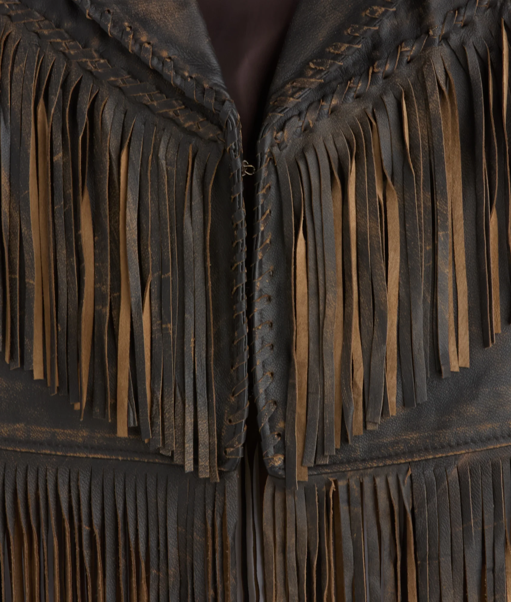 5913-estelle-distressed-fringe-leather-vest-brown-6.webp Estelle Distressed Fringe Leather Vest :: Brown