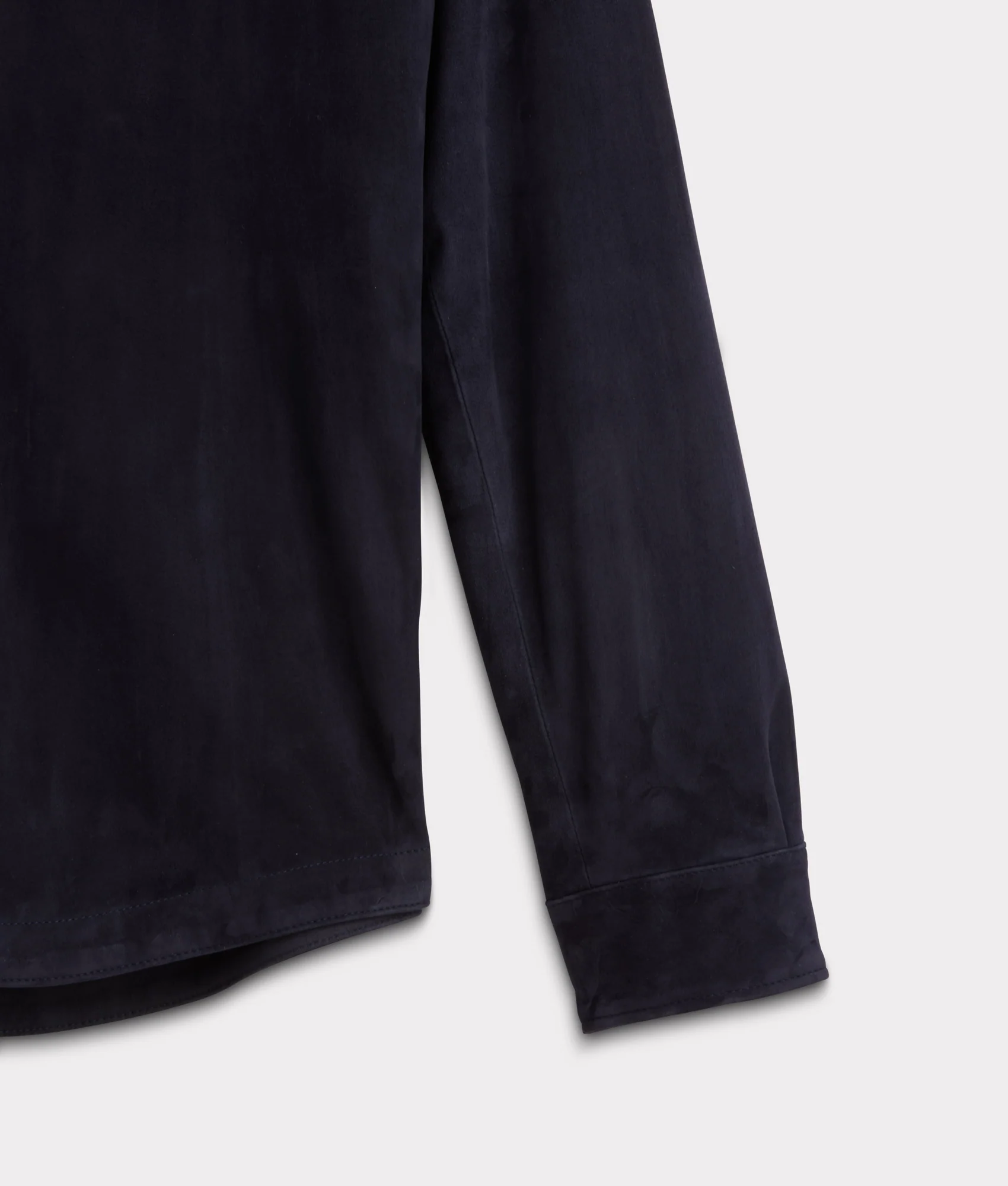 Ace Suede Shacket :: Dusty Blue