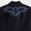 Ace Suede Shacket :: Dusty Blue
