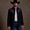 Ace Suede Shacket :: Dusty Blue