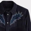 Ace Suede Shacket :: Dusty Blue
