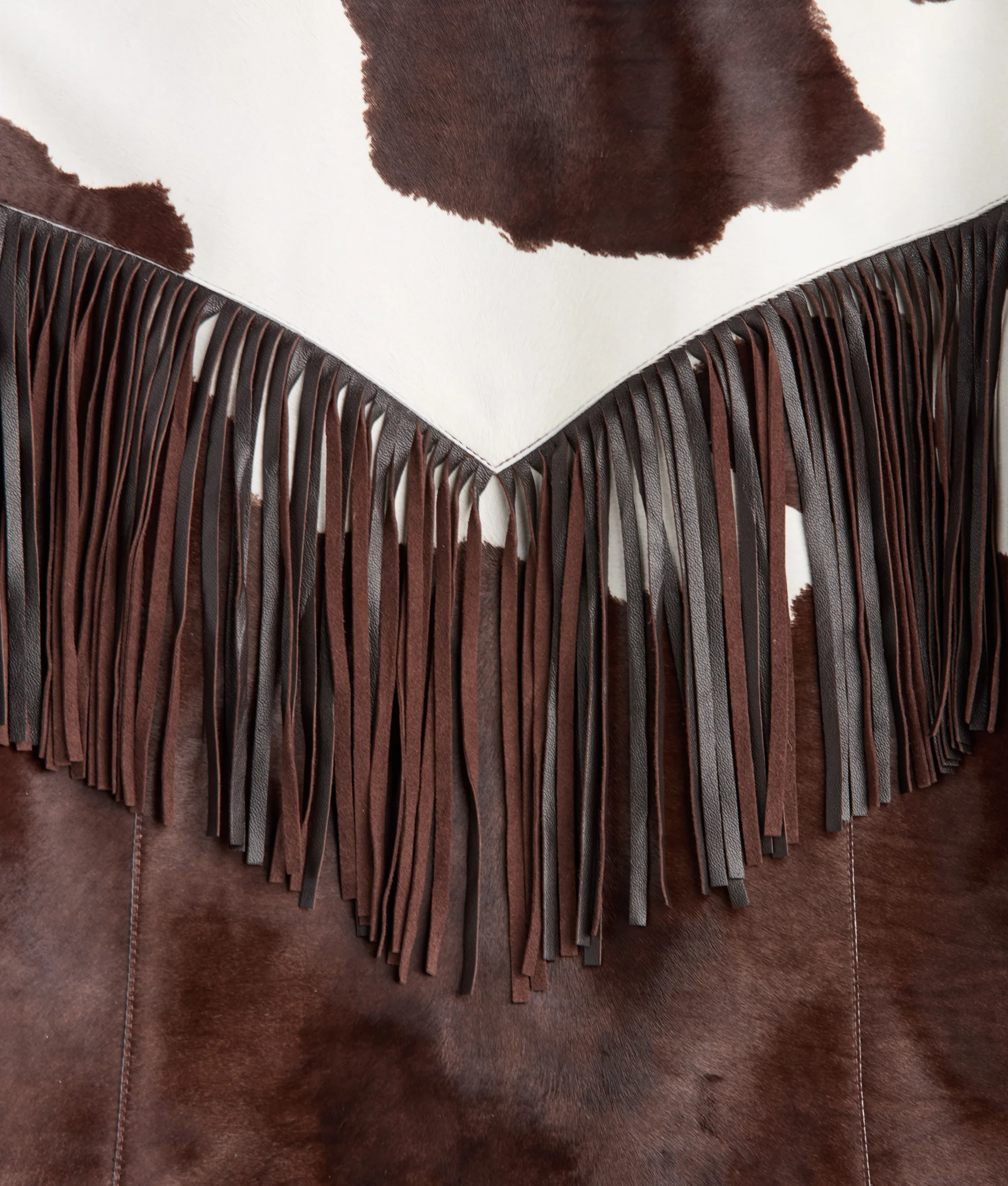 Harper Fringe Jacket :: Brown Mix