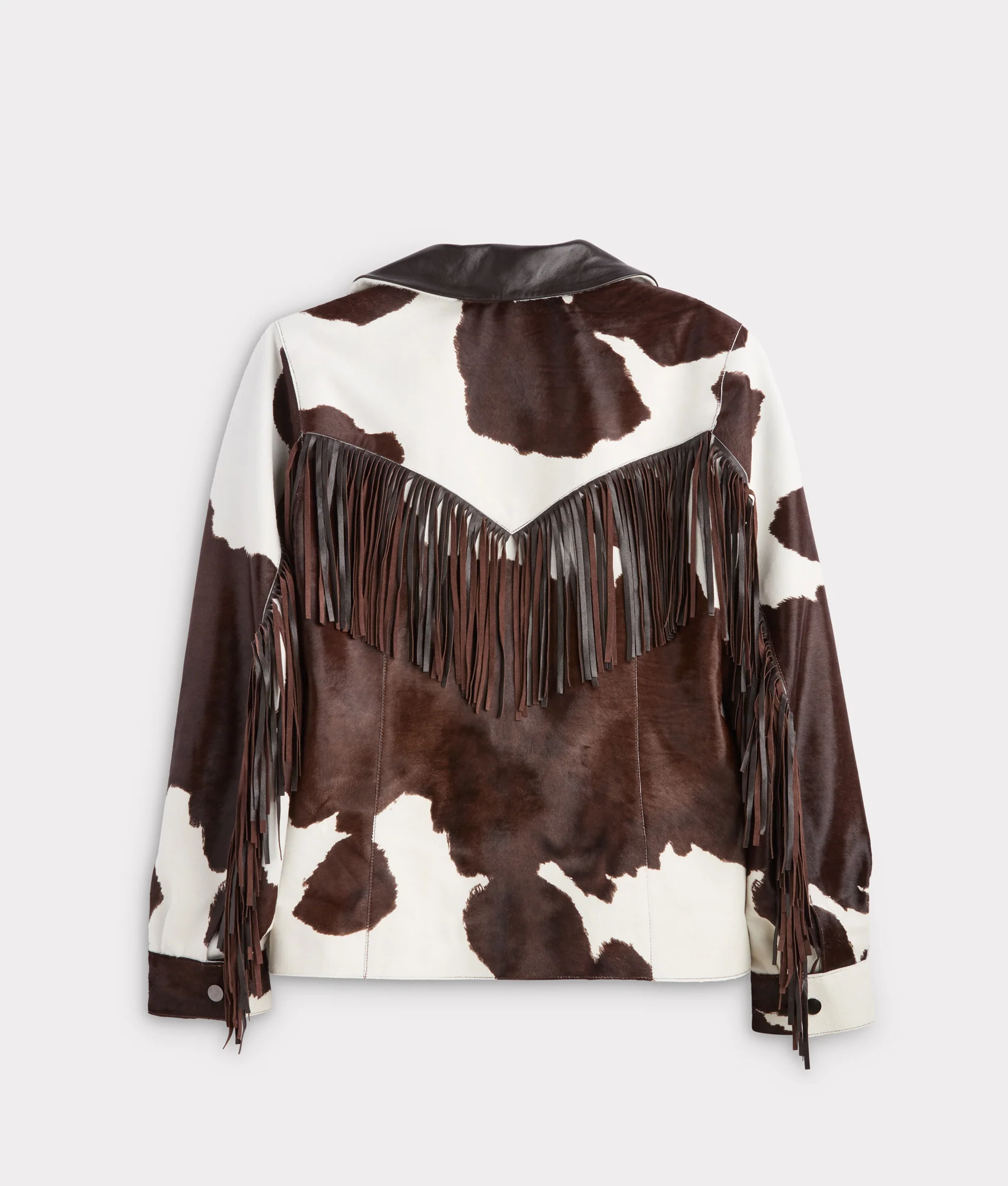 Harper Fringe Jacket :: Brown Mix