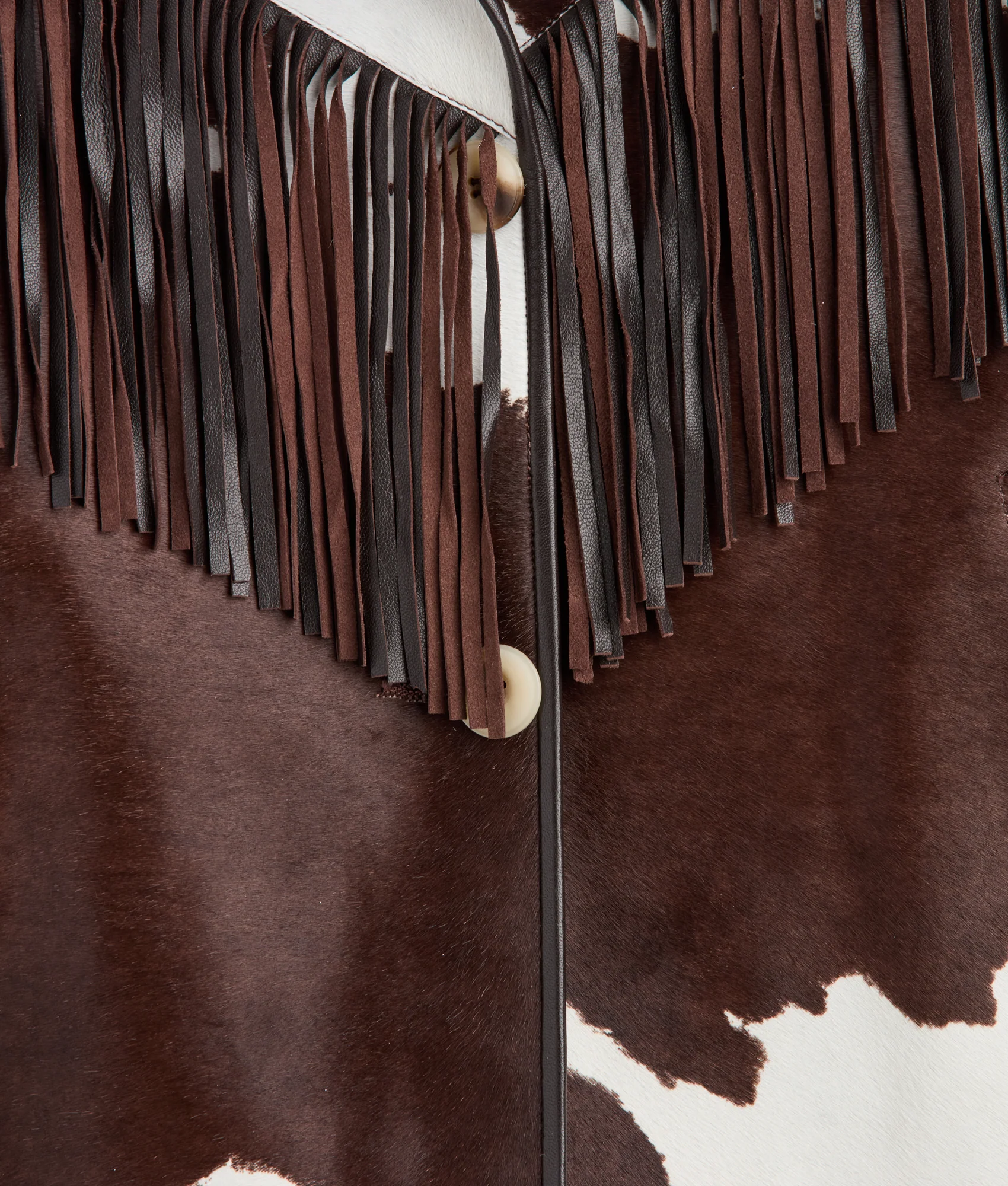 Harper Fringe Jacket :: Brown Mix