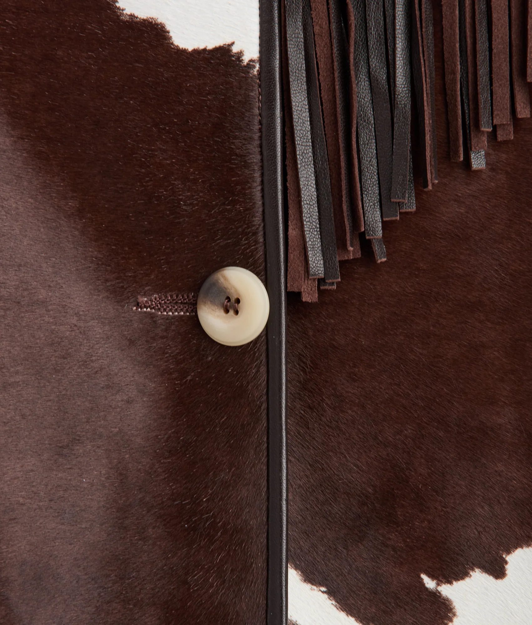 Harper Fringe Jacket :: Brown Mix