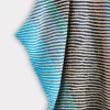Aline Fringe Cape :: Striped Blue