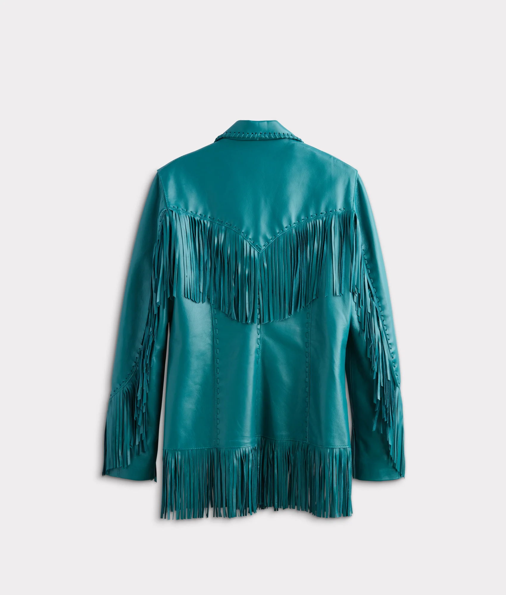 Tallulah Fringe Jacket :: Teal