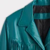 Tallulah Fringe Jacket :: Teal