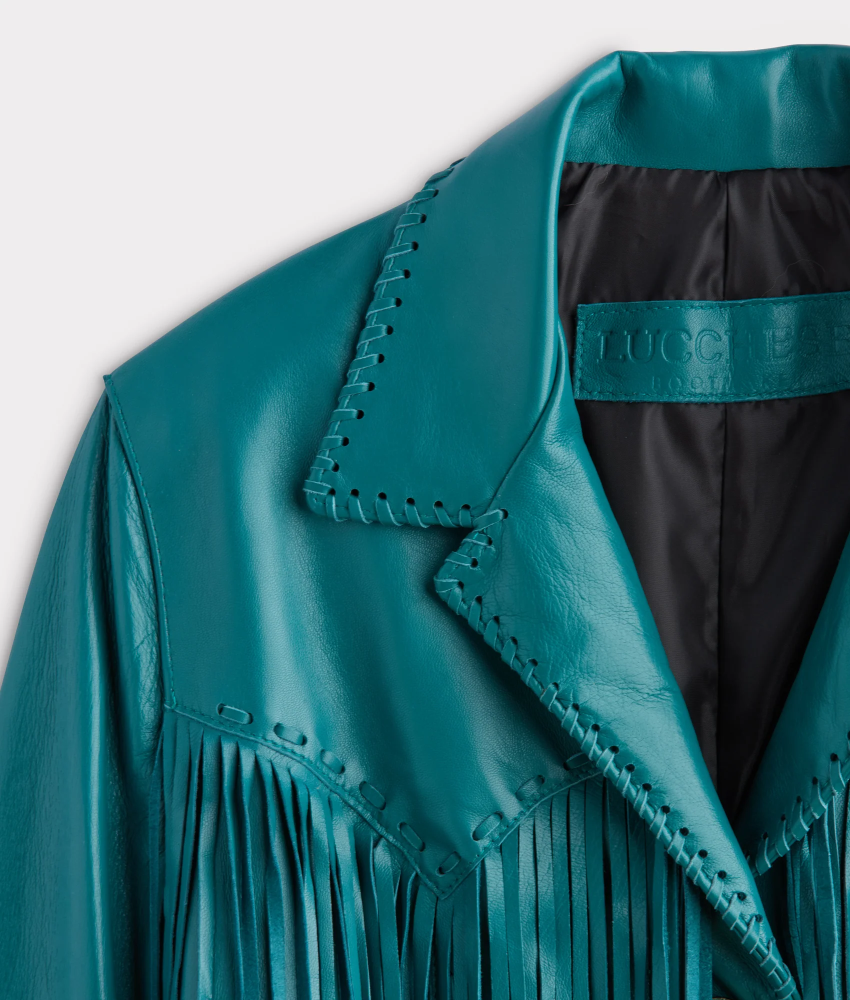 Tallulah Fringe Jacket :: Teal