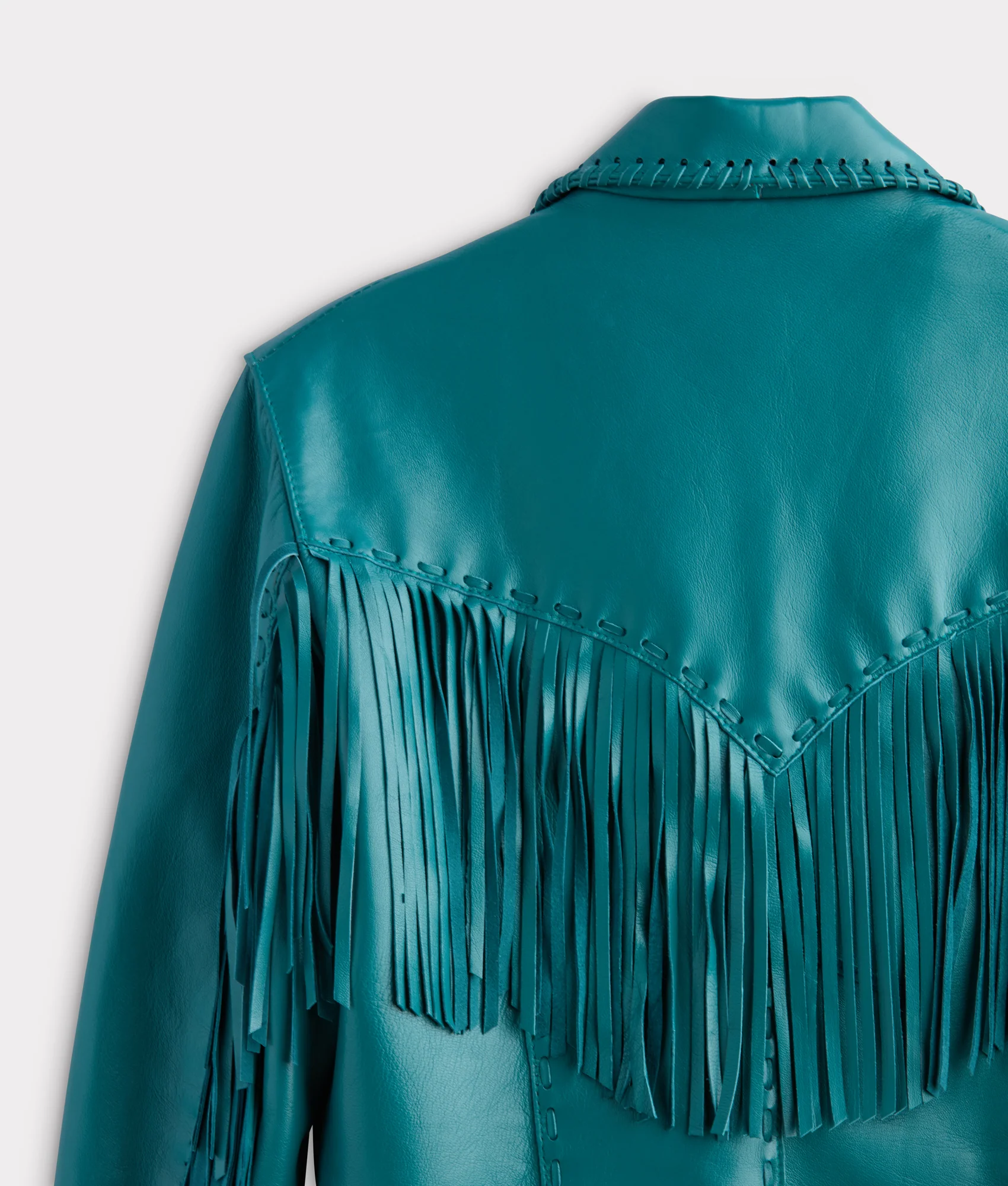 Tallulah Fringe Jacket :: Teal